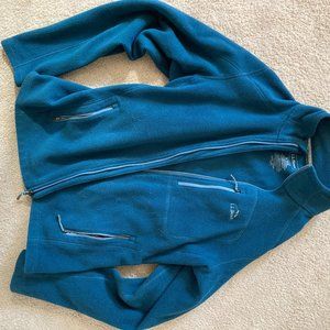 Navy L.L. Bean Medium Slightly Fitted Full Zip jacket